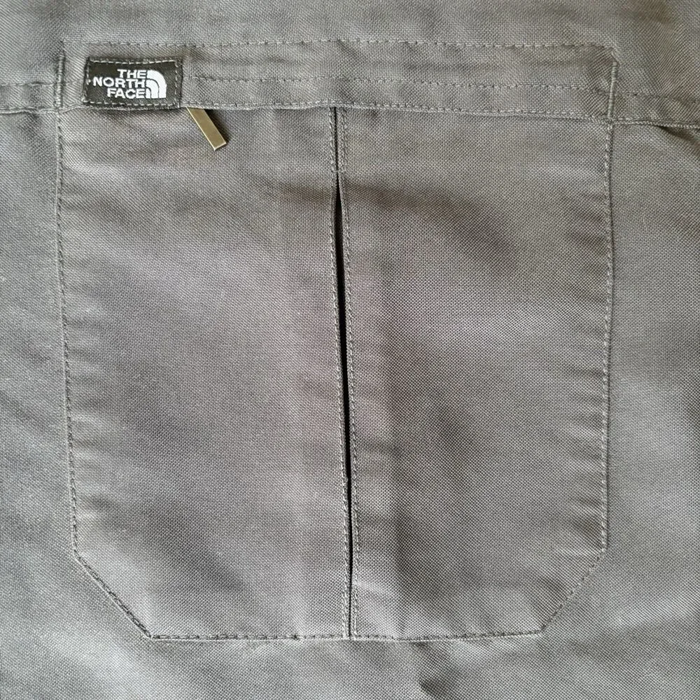 The North Face Button Up Shirt Mens Medium Gray Hiking Outdoor Utility Modal